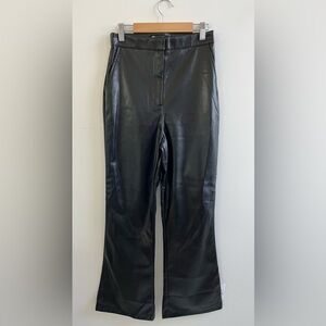🫟ASOS Black Faux Leather Boot Cut Pants Women’s Size:4